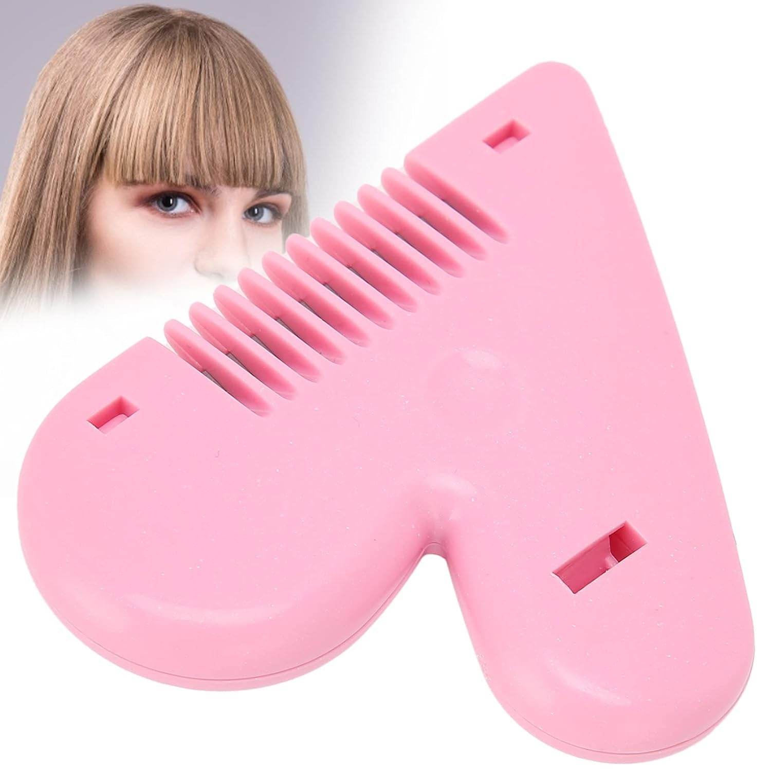 Heart Shape Plastic Hair Cutting Scissors for Baby Girls Lightweight Portable Hair Thinning Double‑Edge Stainless Steel Convenient for Hair Cutting for Hair Thinning (1 Pc ) - infinityexculsivestore.com