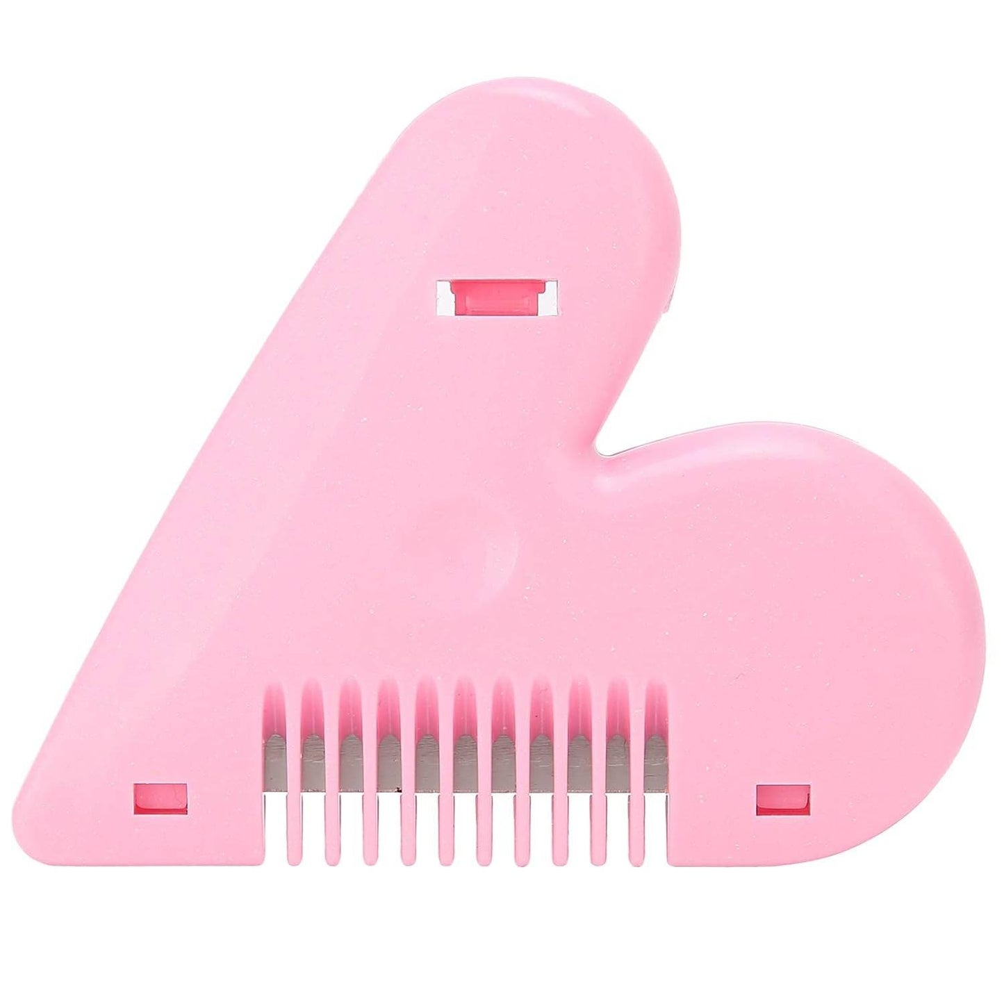 Heart Shape Plastic Hair Cutting Scissors for Baby Girls Lightweight Portable Hair Thinning Double‑Edge Stainless Steel Convenient for Hair Cutting for Hair Thinning (1 Pc ) - infinityexculsivestore.com