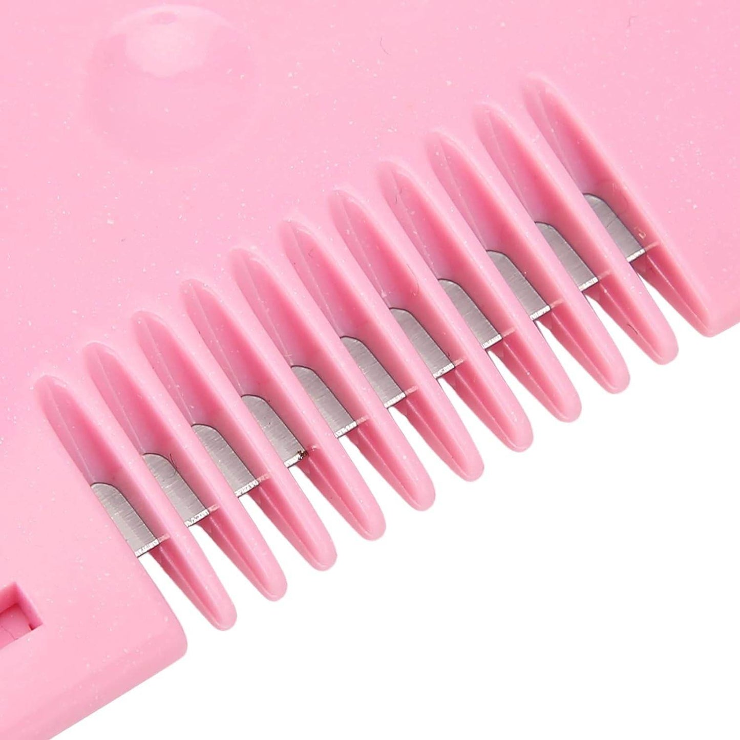 Heart Shape Plastic Hair Cutting Scissors for Baby Girls Lightweight Portable Hair Thinning Double‑Edge Stainless Steel Convenient for Hair Cutting for Hair Thinning (1 Pc ) - infinityexculsivestore.com
