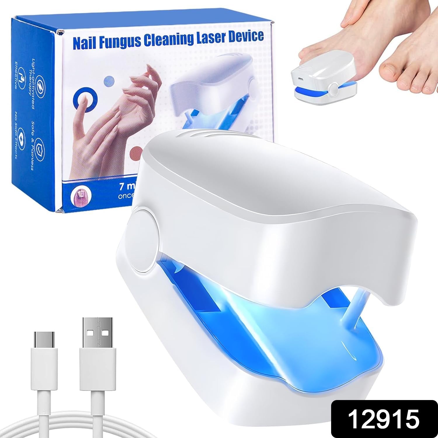 Rechargeable Nail Fungus Treatment for Toenail, Toe Nail Fungal Treatment Nail Fungus Laser Device, Anti - Fungal Nail Treatment for Hand & Feet Infections Remover for Home Use - infinityexculsivestore.com