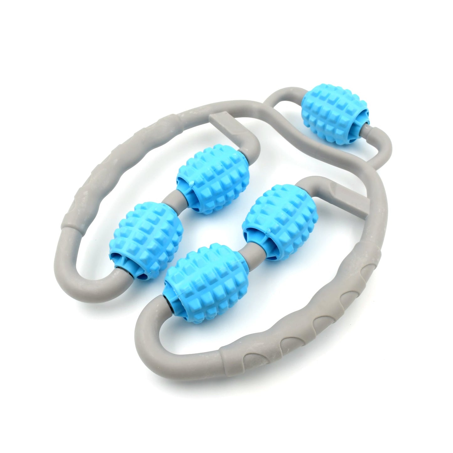 Muscle Massage Roller, 5 Wheels Relieve Soreness Leg Muscle Roller Fitness Roller Muscle Relaxer Massage Roller Ring Clip All Round Massaging Uniform Force Elastic PP Drop Shaped for Home Use (1 Pc) - infinityexculsivestore.com