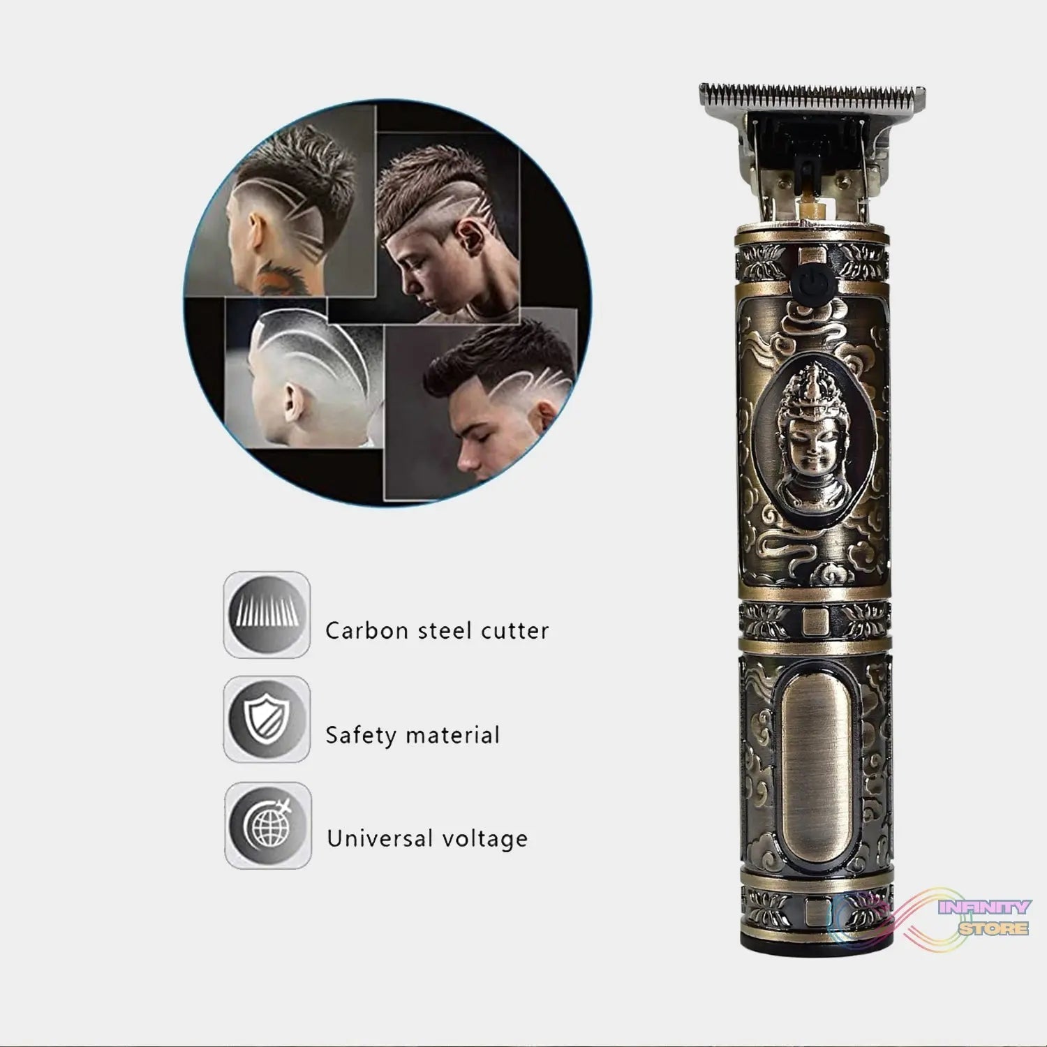 Electric shaving machine dry shaving for men - hair shaving and trimming beard With adjustable blade clipper. - infinityexculsivestore.com