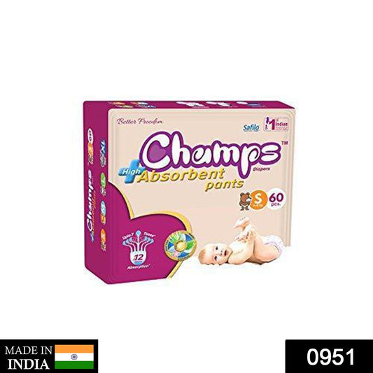 Premium Champs High Absorbent Pant Style Diaper Small, Medium and Large Size Diaper - infinityexculsivestore.com
