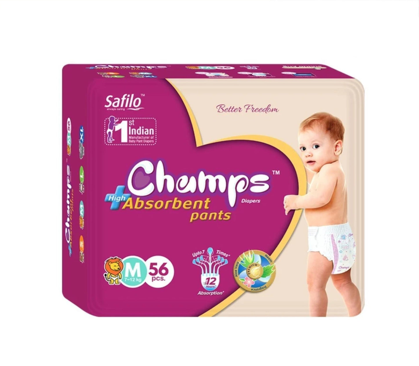 Premium Champs High Absorbent Pant Style Diaper Small, Medium and Large Size Diaper - infinityexculsivestore.com