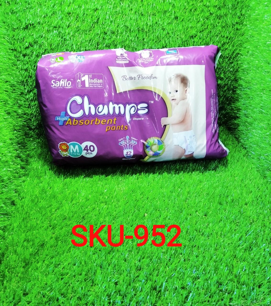 Premium Champs High Absorbent Pant Style Diaper Small, Medium and Large Size Diaper - infinityexculsivestore.com