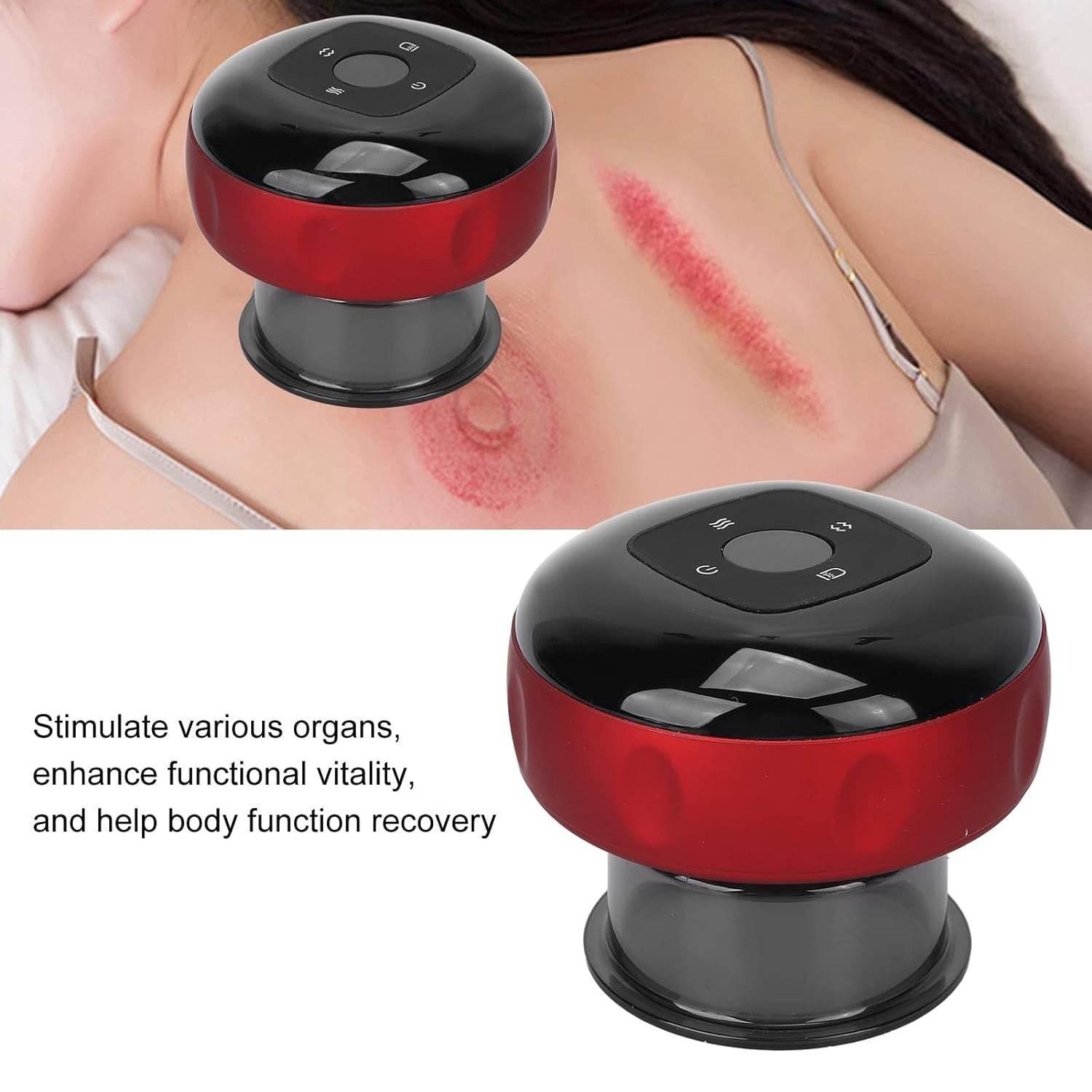 Electric Intelligent Breathing Cupping Massage Instrument The Smart Cupping Therapy Set's Massager for Muscle and Joint Pain Cellulite Massage Back Pain Relief for Back Shoulder Leg (1 Pc) - infinityexculsivestore.com