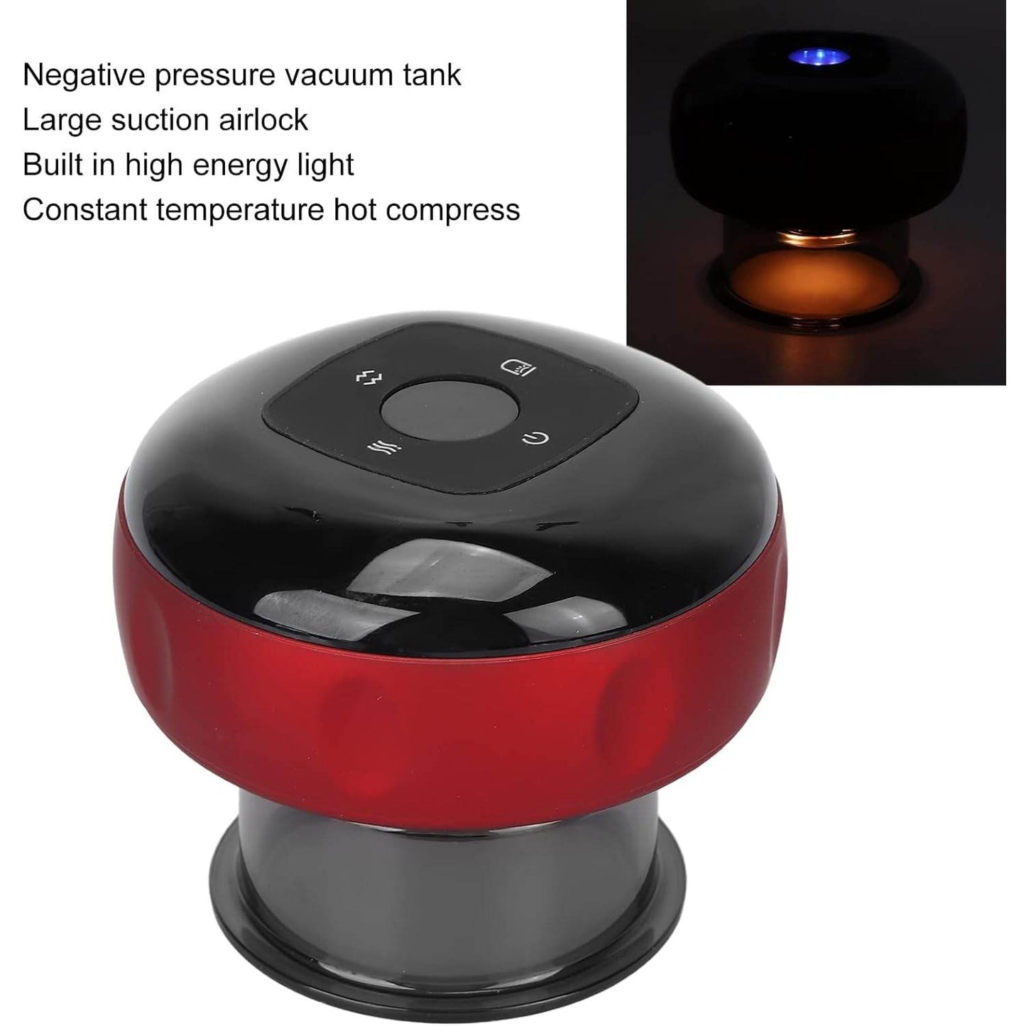 Electric Intelligent Breathing Cupping Massage Instrument The Smart Cupping Therapy Set's Massager for Muscle and Joint Pain Cellulite Massage Back Pain Relief for Back Shoulder Leg (1 Pc) - infinityexculsivestore.com