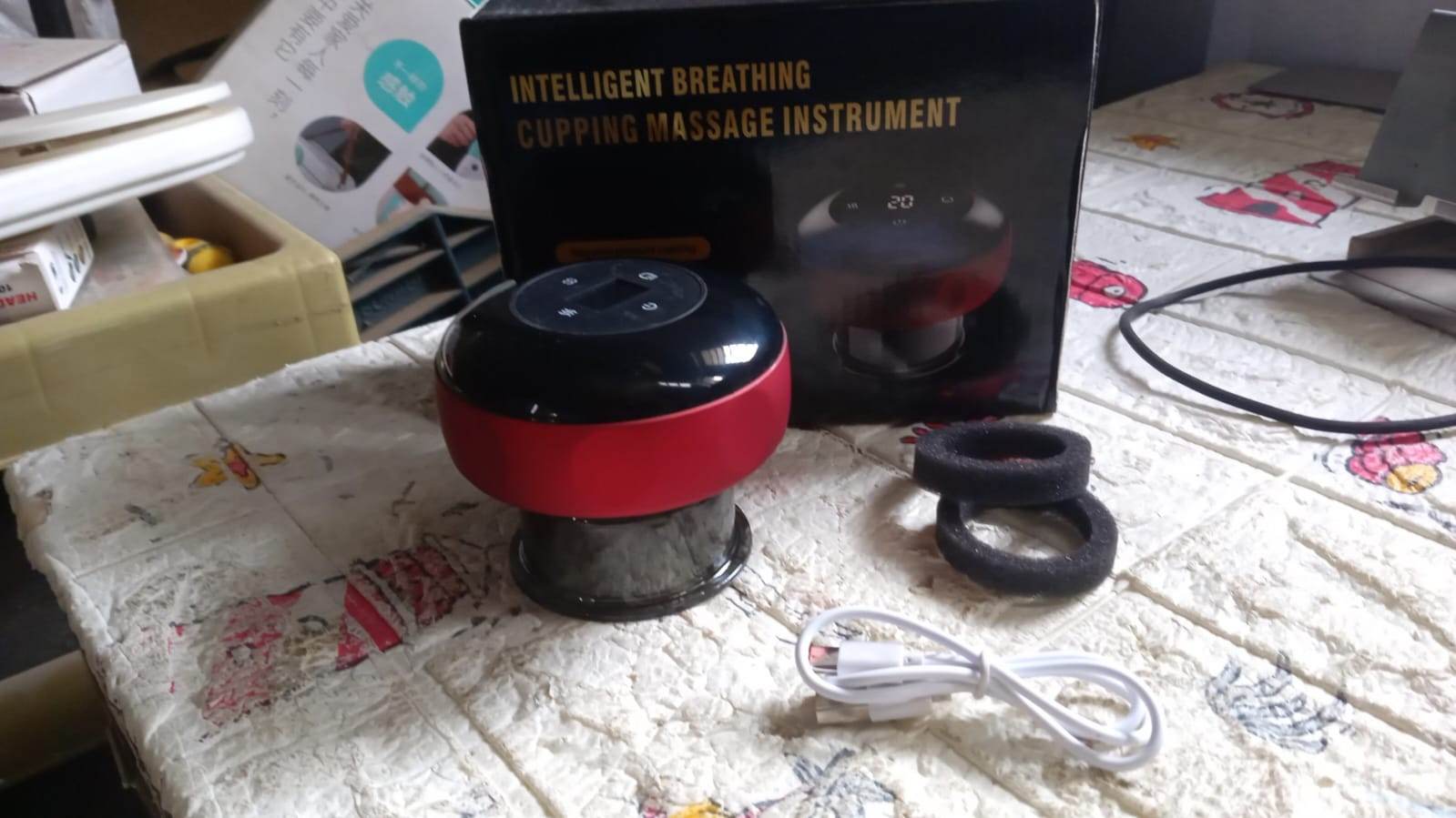 Electric Intelligent Breathing Cupping Massage Instrument The Smart Cupping Therapy Set's Massager for Muscle and Joint Pain Cellulite Massage Back Pain Relief for Back Shoulder Leg (1 Pc) - infinityexculsivestore.com