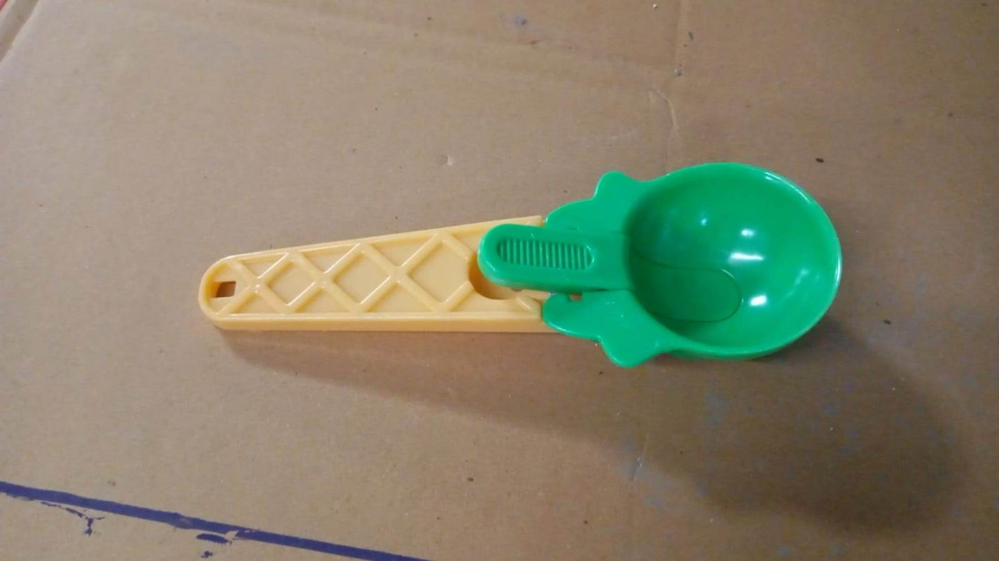 Ice Cream Spoons 2pcs Plastic Water Melon Scoopers with Trigger Dipper and Adults for Summer Party Ice Cream Scoop, Food Serving Spoon Kitchen Tools Ice Cream Digging Spoon Household Spoons Cupcake Spoons Aps Fruit Ball Player (2 Pc) - infinityexculsivestore.com
