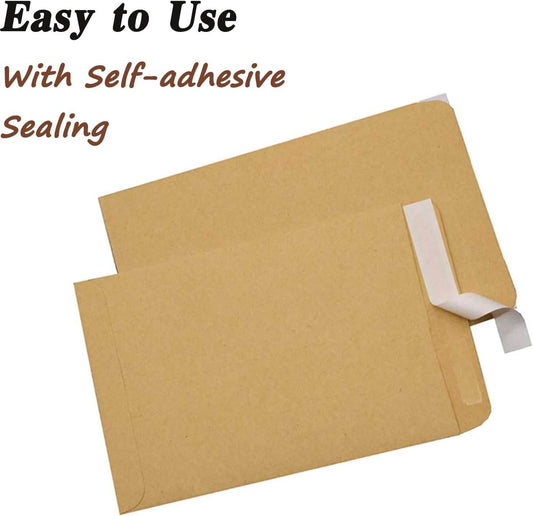 Kraft Envelopes, 16 x 14 Inch, Brown Envelopes, Envelopes, Card Envelopes, Kraft Paper Envelopes, Invitation Envelopes, Postcard Envelopes, Quick Self Seal, Stationery For General, Office (1 Pc ) - infinityexculsivestore.com