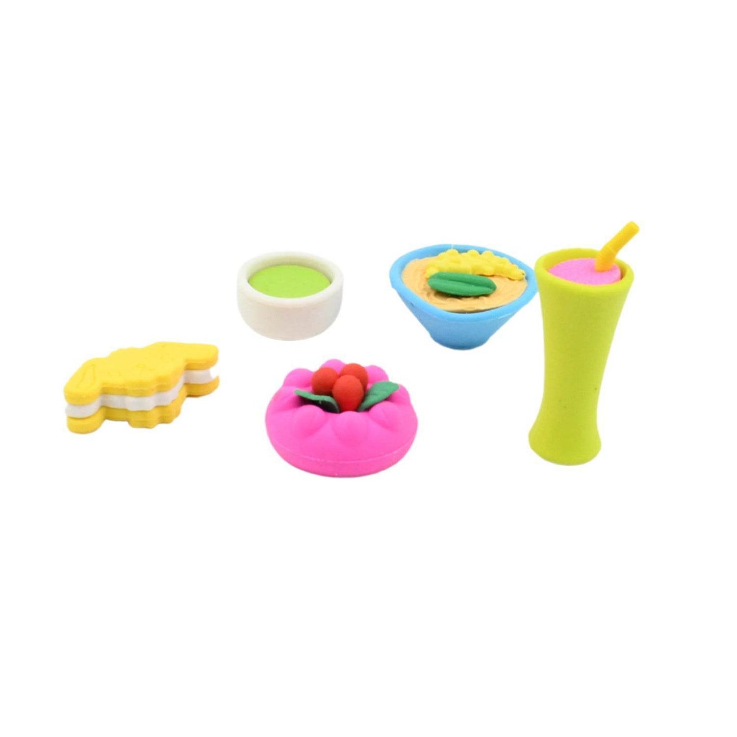 3D Mix Design Fancy & Stylish Colorful Erasers, Mini Eraser Creative Cute Novelty Eraser for Children Different Designs Eraser Set for Return Gift, Birthday Party, School Prize (1 Set) - infinityexculsivestore.com