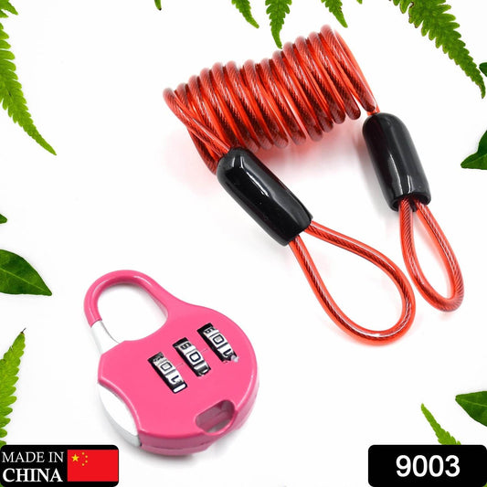 3-Digit Travel Combination Lock of Zinc Alloy, Small Safe Combination Padlock Resettable Number Lock Small Colorful Code Locks for Lockers Suitcases Luggage With Safety Lanyard Spring Coil Wire Disc Brake Lock Reminder Cable - infinityexculsivestore.com