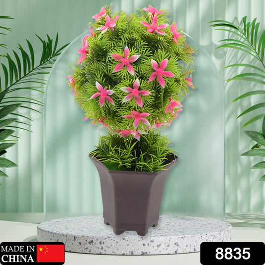 Wild Artificial Flower Plants with Cute Pot | Flower Plant for Home Office Decor | Tabletop and Desk Decoration | Artificial Flower for Balcony Indoor Decor, Plants for Living Room (1 Pc) - infinityexculsivestore.com