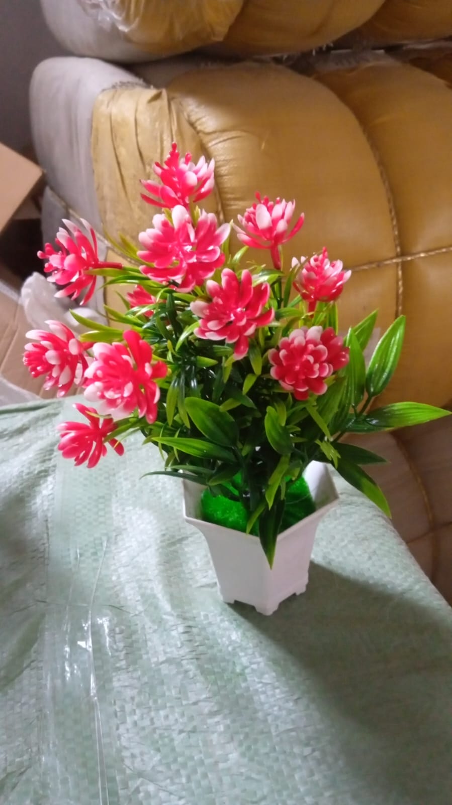 Wild Artificial Flower Plants with Cute Pot | Flower Plant for Home Office Decor | Tabletop and Desk Decoration | Artificial Flower for Balcony Indoor Decor, Plants for Living Room (1 Pc) - infinityexculsivestore.com