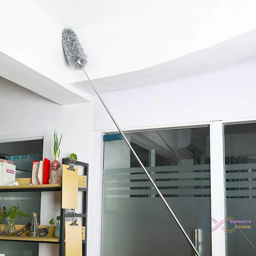 Microfiber Dusters for Cleaning, Telescoping Feather Duster with 100 inches Extendable Handle Pole, Dusting Cleaning Tools for Cleaning High Ceiling, Ceiling Fan, Blinds, Cobwebs, Furniture, Cars - infinityexculsivestore.com