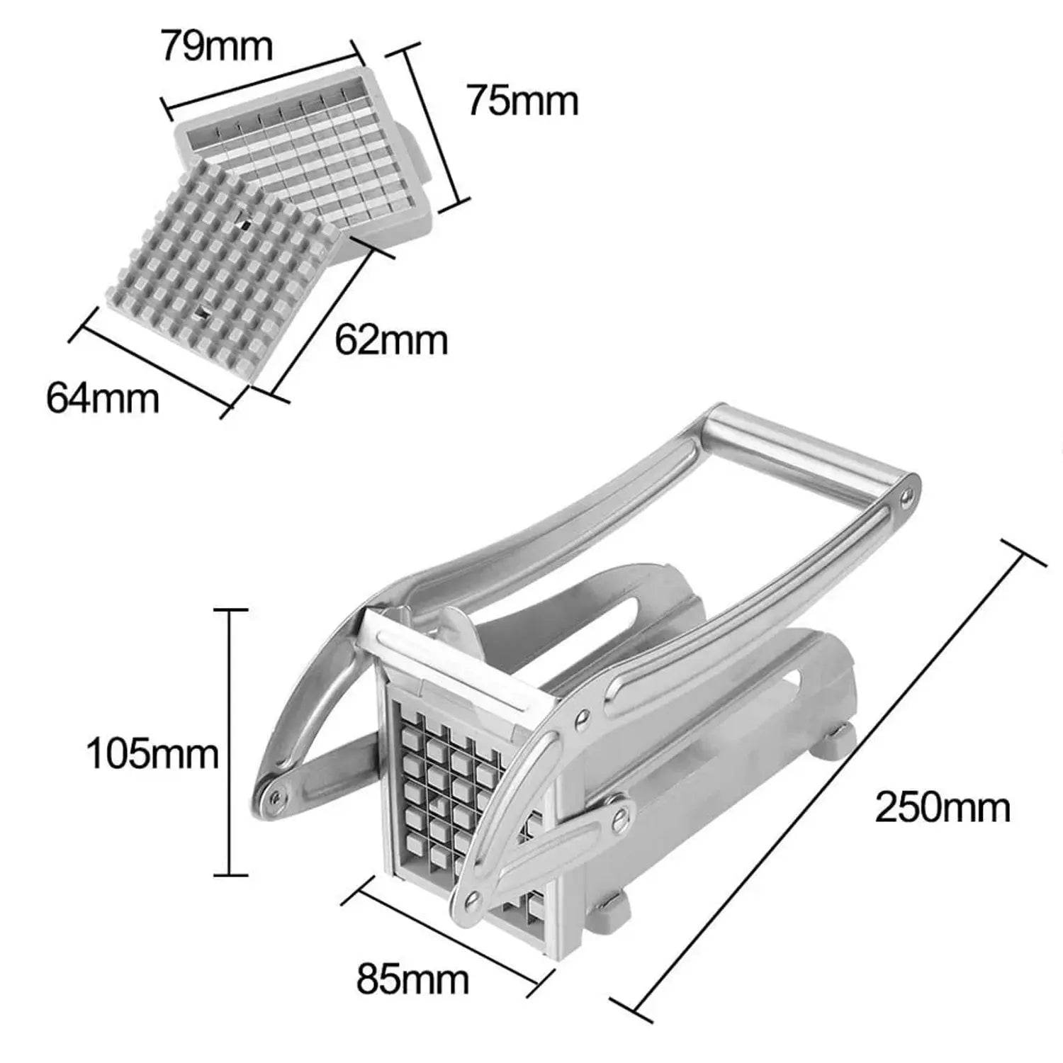 FRENCH FRIES POTATO CHIPS STRIP CUTTER MACHINE WITH BLADE - infinityexculsivestore.com