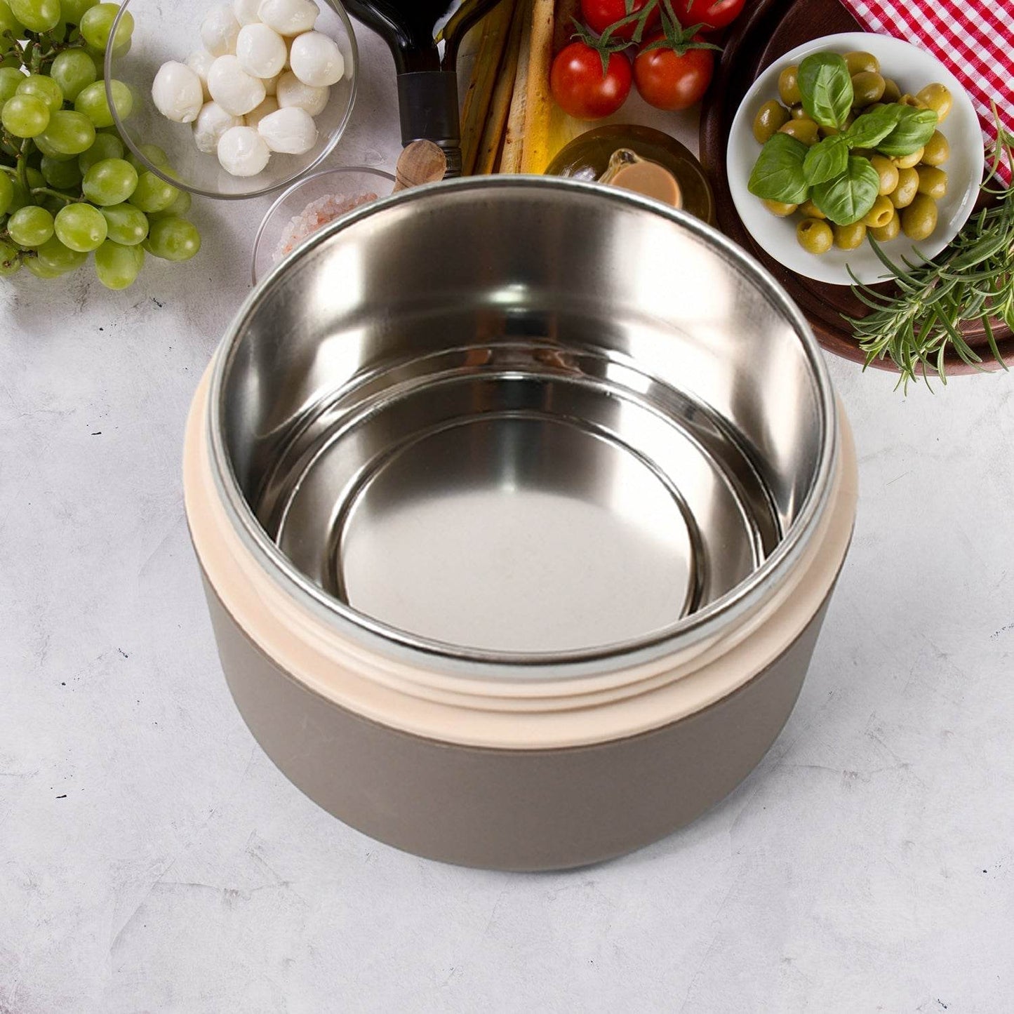 Ganesh Cresta Food Insulated Airtight Leak-Proof Lunch Box With Spoon for Office, School, Picnic (1Pc) - infinityexculsivestore.com