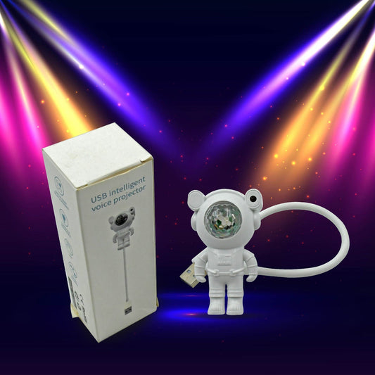 USB Intelligent Voice Projector Astro Night Light Projector, Galaxy Light Star Projector, Cartoon Light, LED Light, Desk Lamp, Mini Night Light, Cartoon Reading Lamp, USB Port for Kids Room Adults Bedroom Party Gaming Room - infinityexculsivestore.com