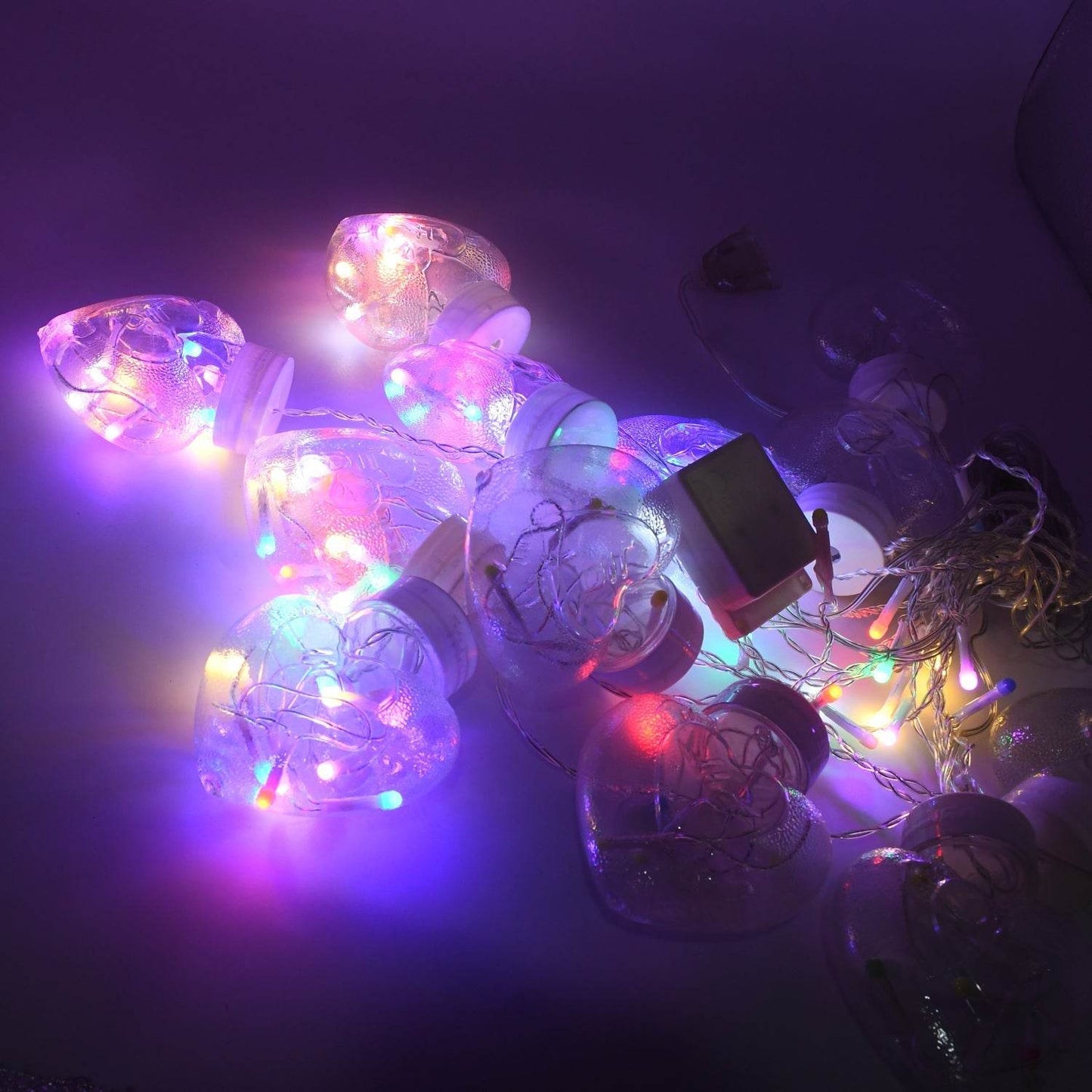 8 Feet 12 Wish Heart Ball String LED Lights With Color Box for Home Decoration, Diwali & Wedding LED Christmas Light Indoor and Outdoor Light ,Festival Decoration (Wishing Ball Multicolor) - infinityexculsivestore.com