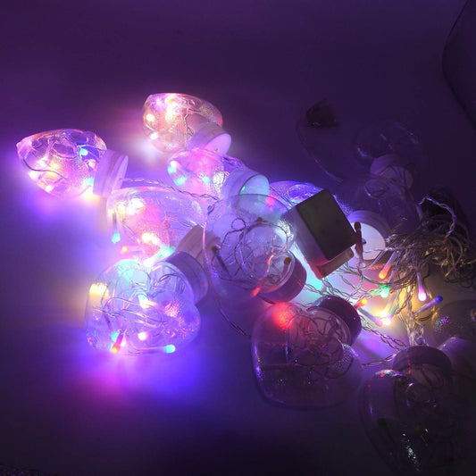 8 Feet 12 Wish Heart Ball String LED Lights With Color Box for Home Decoration, Diwali & Wedding LED Christmas Light Indoor and Outdoor Light ,Festival Decoration (Wishing Ball Multicolor) - infinityexculsivestore.com