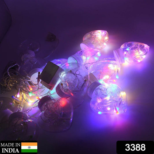 8 Feet 12 Wish Heart Ball String LED Lights With Color Box for Home Decoration, Diwali & Wedding LED Christmas Light Indoor and Outdoor Light ,Festival Decoration (Wishing Ball Multicolor) - infinityexculsivestore.com