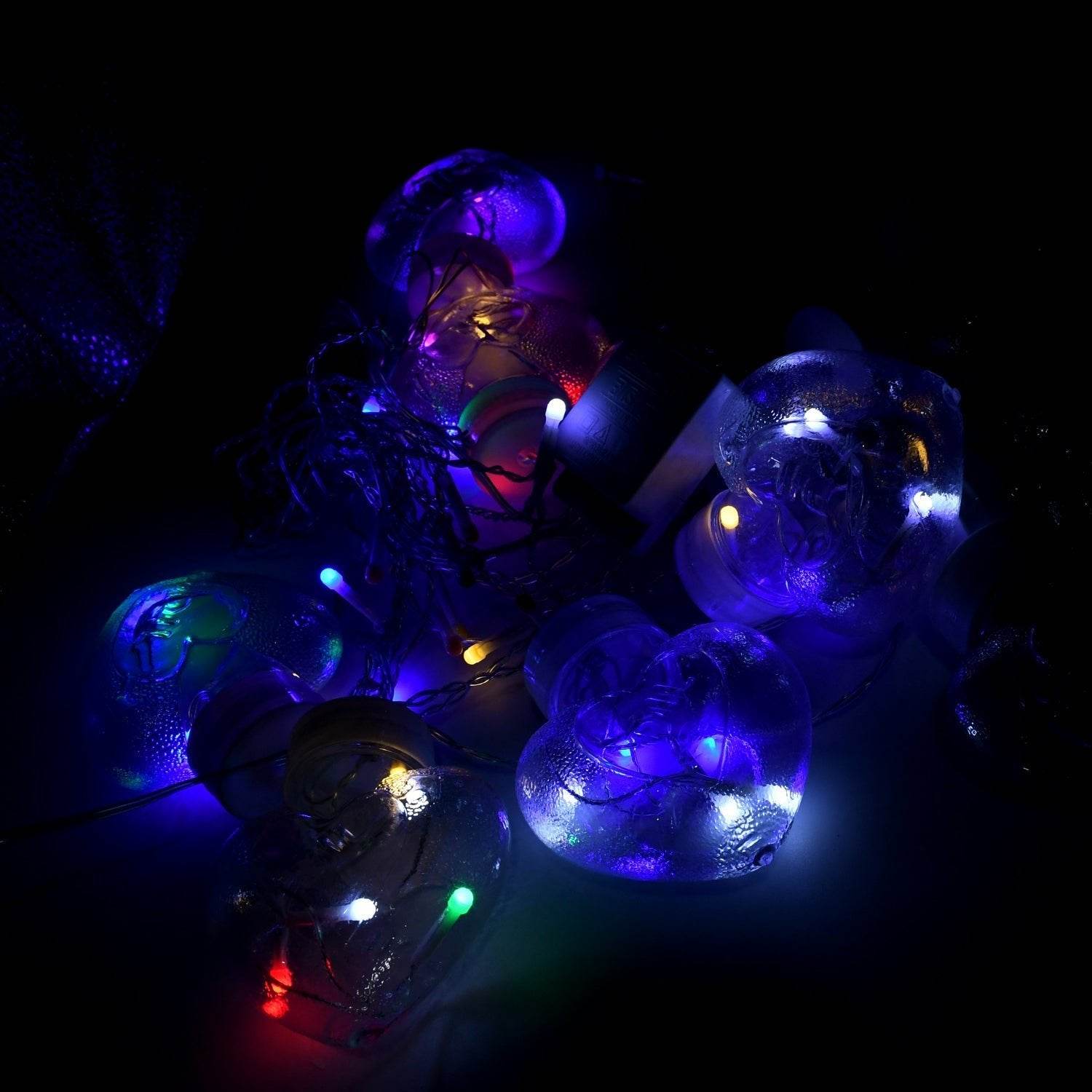 8 Feet 12 Wish Heart Ball String LED Lights With Color Box for Home Decoration, Diwali & Wedding LED Christmas Light Indoor and Outdoor Light ,Festival Decoration (Wishing Ball Multicolor) - infinityexculsivestore.com