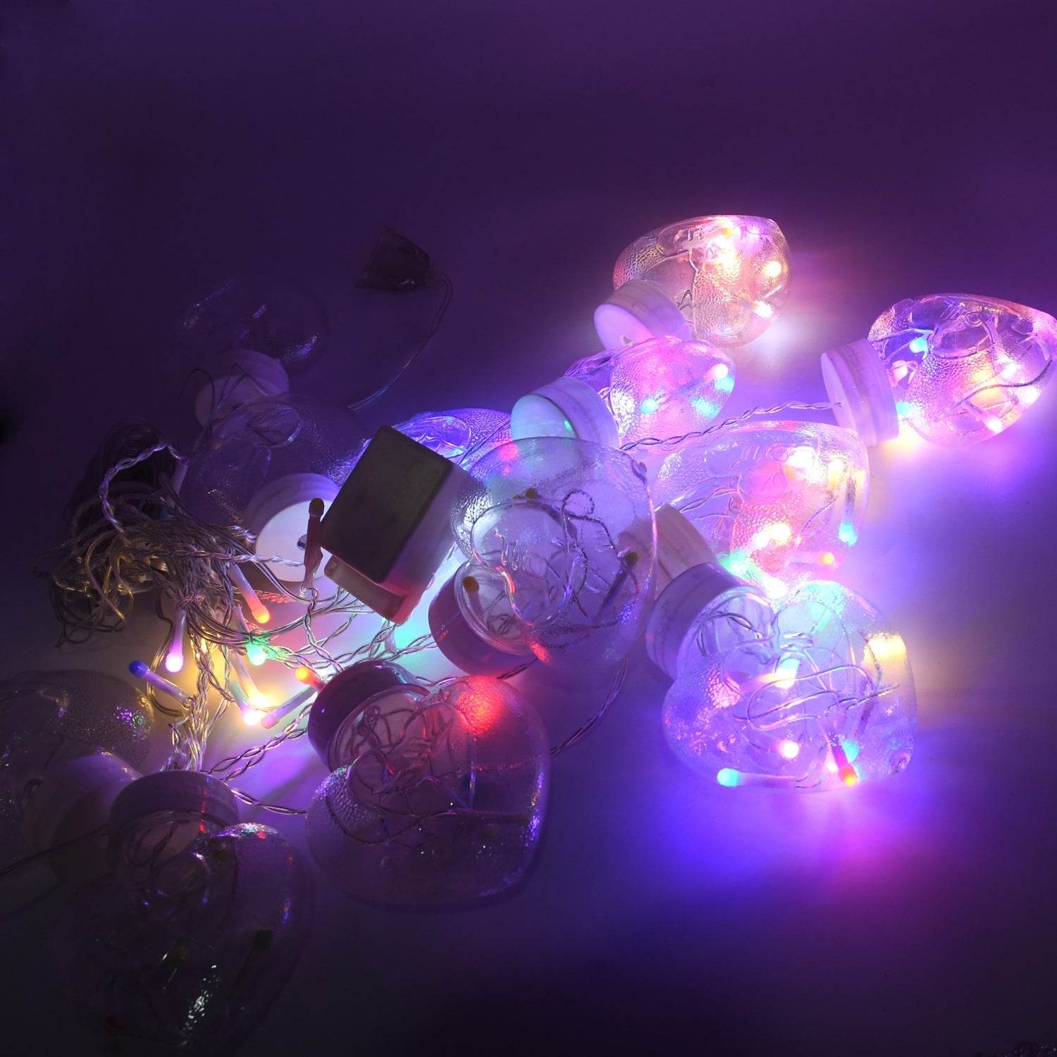 8 Feet 12 Wish Heart Ball String LED Lights With Color Box for Home Decoration, Diwali & Wedding LED Christmas Light Indoor and Outdoor Light ,Festival Decoration (Wishing Ball Multicolor) - infinityexculsivestore.com