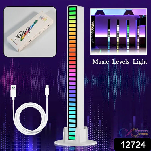 Rhythm Lights, AGC Automatic Gain Control 32 Colorful RGB Light Adjustable Pickup Rhythm Lights, RGB LED Voice - Activated Rhythm Light Car Home Sound Control Ambient Light (1 Pc) - infinityexculsivestore.com