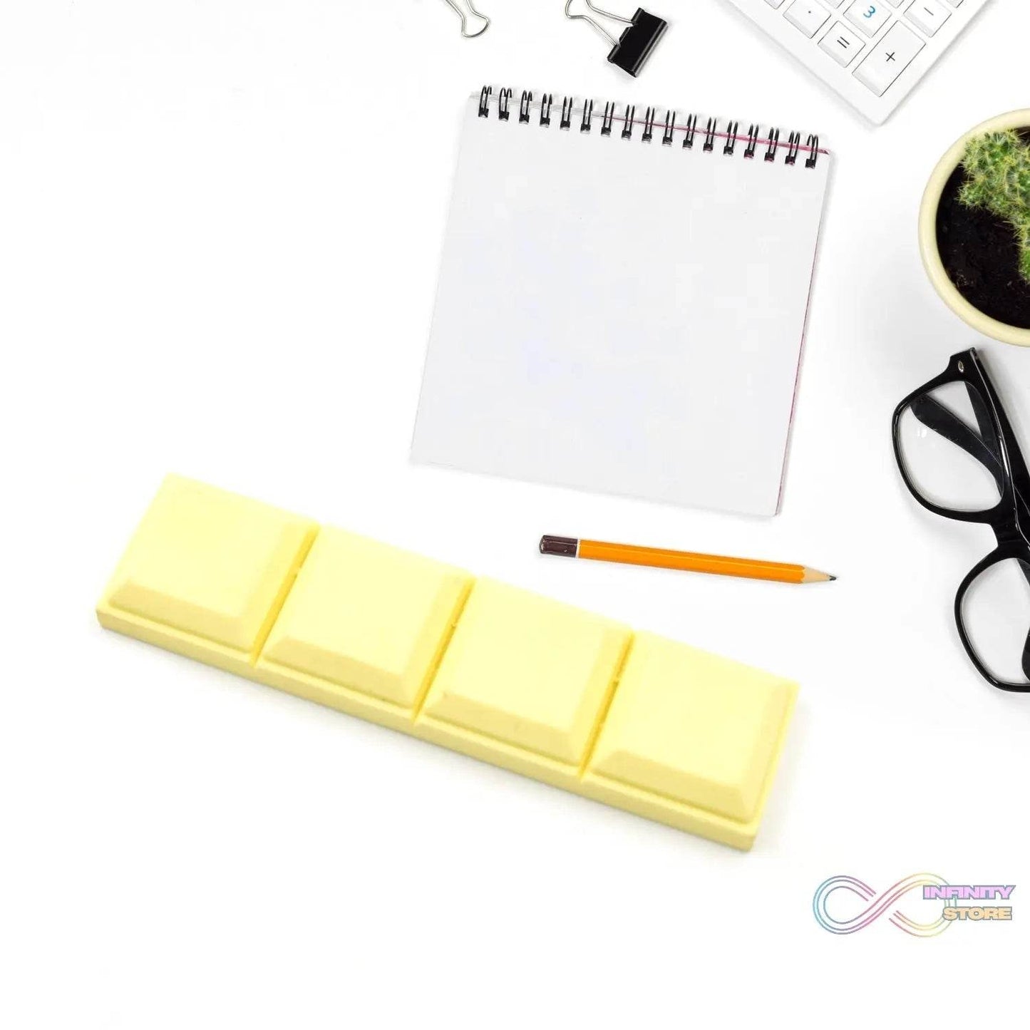 3D Chocolate Shaped Erasers Soft Pencil Erasers Supplies for Office School Students Drawing Writing Classroom Rewards for Return Gift, Birthday Party, School Prize (1 Pc 4 grid) - infinityexculsivestore.com