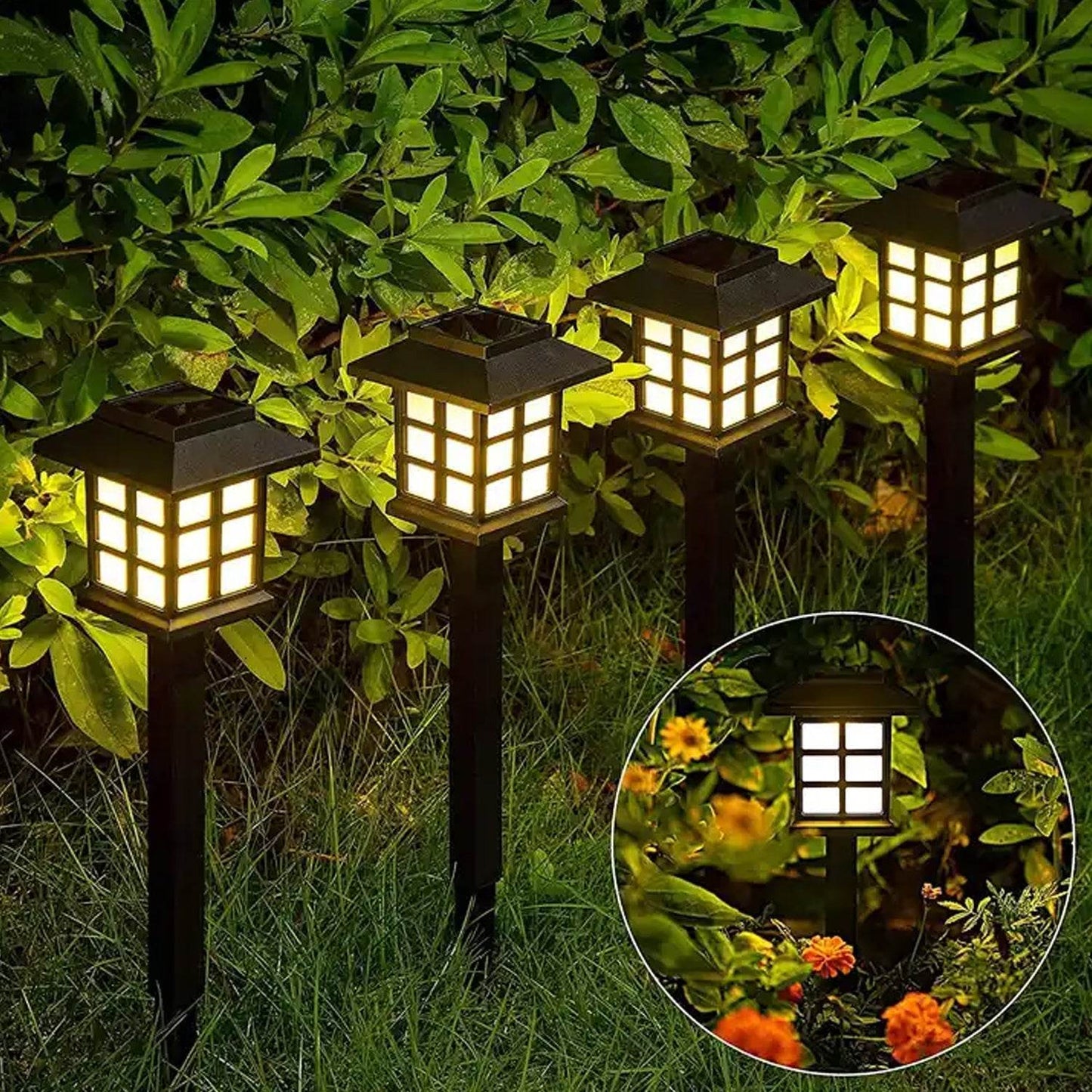 Big Solar Outdoor Lights, 6 Pack Waterproof Solar Pathway Lights, 10 Hrs Long-Lasting LED Landscape Lighting Solar Garden Lights, Solar Lights for Walkway Path Driveway Patio Yard & Lawn (6 Pc Set) - infinityexculsivestore.com