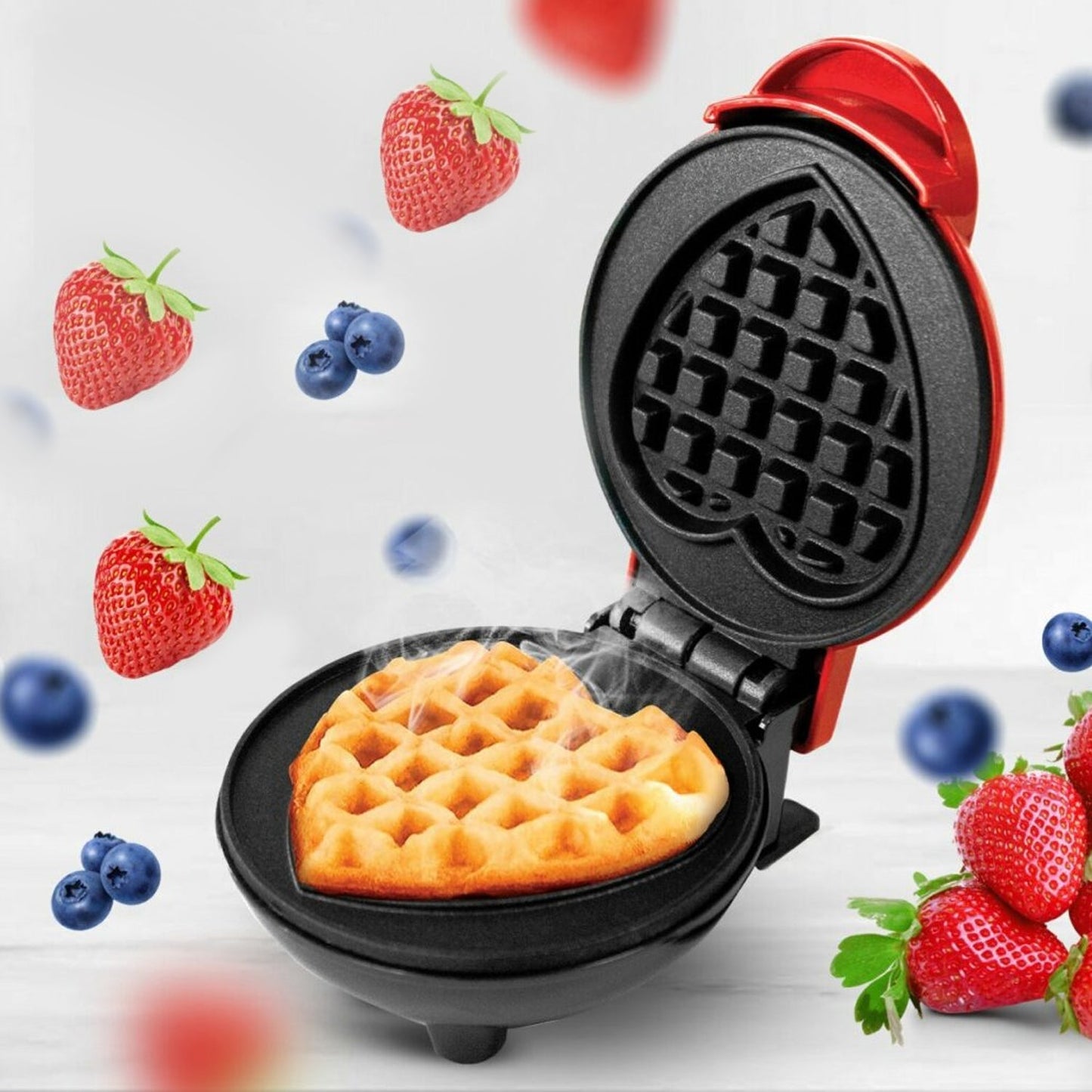 Mini Waffle Maker Machine Waffle Iron Home Appliances Kitchen Gift Easy To Clean, On - Stick Surfaces, Perfect Breakfast, Dessert, Sandwich, Pan Cakes, Paninis / Other Snacks Machine - infinityexculsivestore.com