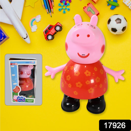 Pig Children Play toy, Pretend Play Toy Fun Gift for Kids, Movable Hands, Legs Pig Pretend Play Toy Set for Kids Children with Soft Rubber Material (1 Pc / Battery Not included) - infinityexculsivestore.com