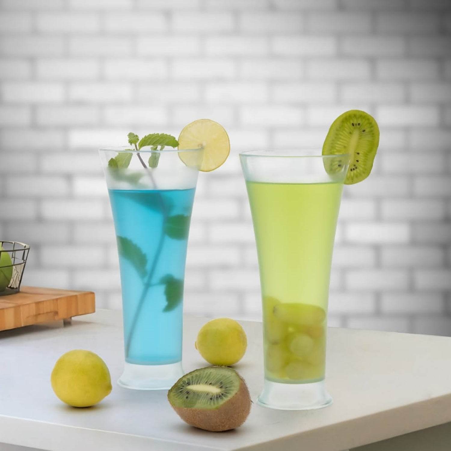 High Quality Faluda, ice cream, Juicer and Water Glasses Set of 6 Transparent, Drinking Water Glasses Stylish Glasses for Faluda, Water, Juice, Glass Set of 6 Pcs (300 ML Approx) - infinityexculsivestore.com