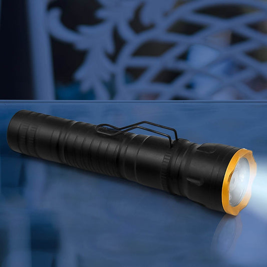 2in1 5 LED With 1 Laser Light PortableΒ Mini Torch / Flashlight LED Powerful High Lumens Pen Light with Clip, Portable Pocket Compact Torch for Emergency A Battery operated (1 Pc / Battery not included) - infinityexculsivestore.com