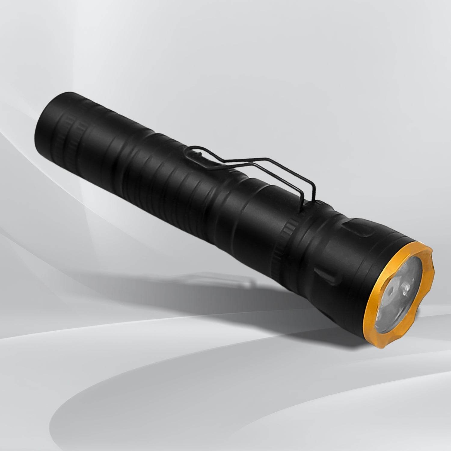 2in1 5 LED With 1 Laser Light Portable Mini Torch / Flashlight LED Powerful High Lumens Pen Light with Clip, Portable Pocket Compact Torch for Emergency A Battery operated (1 Pc / Battery not included) - infinityexculsivestore.com