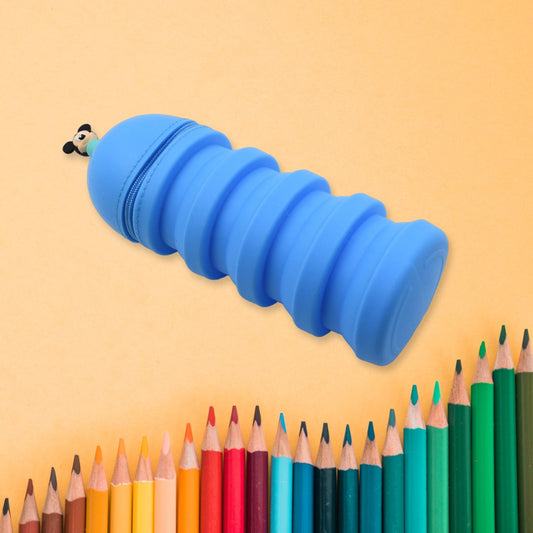 Pencil Case Is Made Of Silicone Telescopic Pen Holder, with Zipper Closure And Large Capacity Office Home School School - pink Boys For Girls Secondary School Clear Pencil Case - infinityexculsivestore.com
