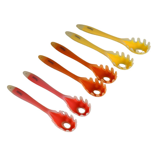 Multipurpose Silicone Spoon, Silicone Basting Spoon Non - Stick Kitchen Utensils Household Gadgets Heat - Resistant Non Stick Spoons Kitchen Cookware Items For Cooking and Baking (6 Pcs Set) - infinityexculsivestore.com