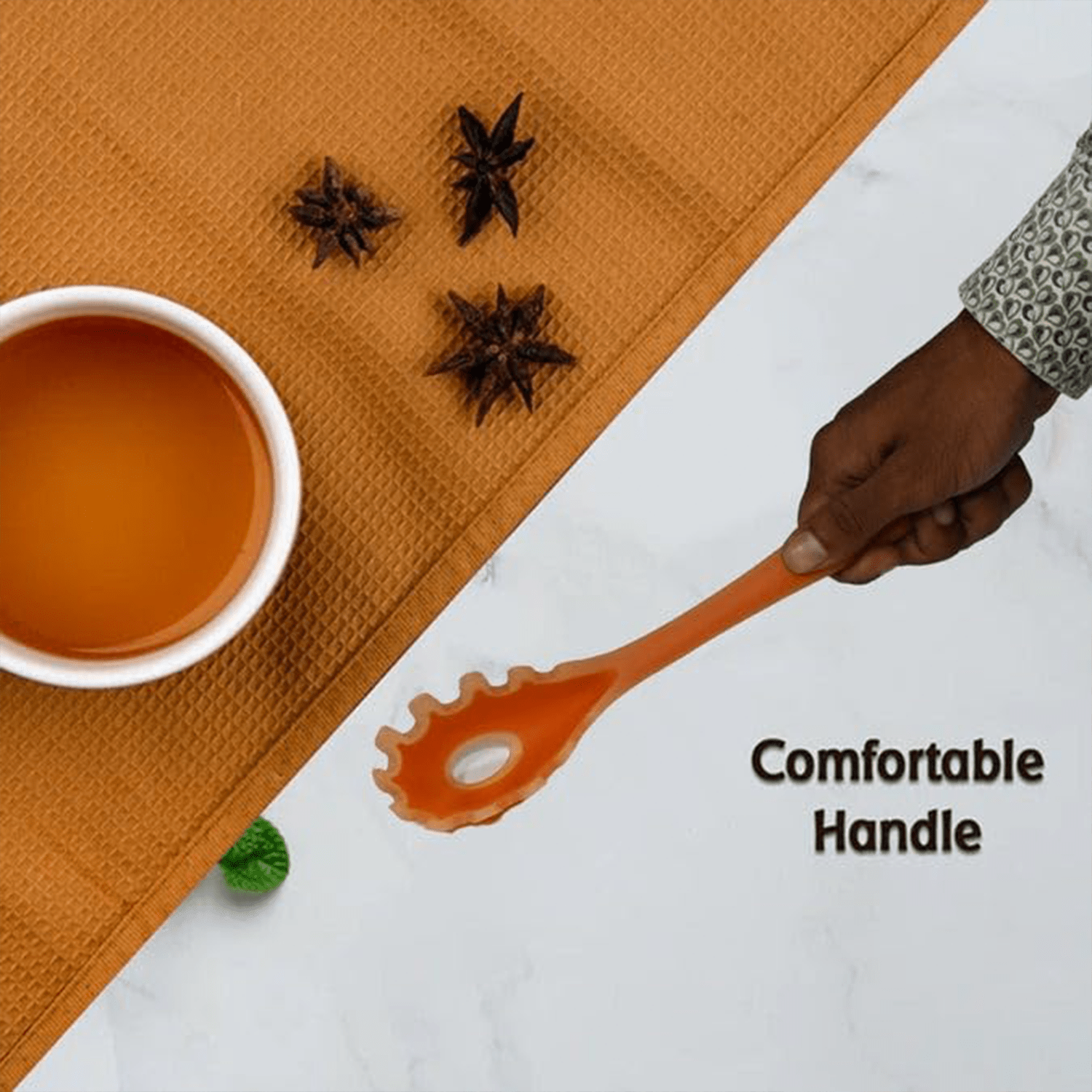 Multipurpose Silicone Spoon, Silicone Basting Spoon Non - Stick Kitchen Utensils Household Gadgets Heat - Resistant Non Stick Spoons Kitchen Cookware Items For Cooking and Baking (6 Pcs Set) - infinityexculsivestore.com