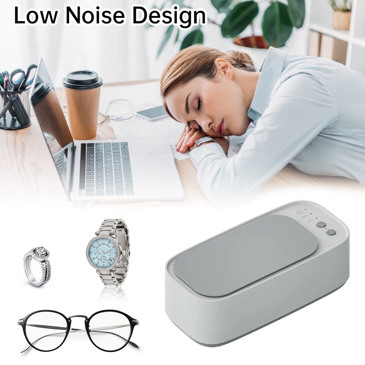 Ultrasonic Jewelry, Cleaner, Ultrasonic Cleaning Machine, Portable Jewelry Cleaning Machine for Jewelry, Ring, Silver, Retainer, Glasses, Watches, Coins, High Frequency Vibration Machine google/ optical cleaner machine (USB Operated) - infinityexculsivestore.com