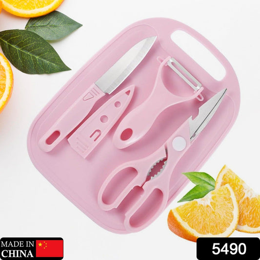 Mini Travel Cutting Board Set, 4 Pcs Portable Mini Camping Plastic Cutting Board & Knife, Fruits & Vegetable Peeler Scissors, Kitchen Knives Set, for travel, picnic, camping, outdoor, park (4 Pc Set) - infinityexculsivestore.com