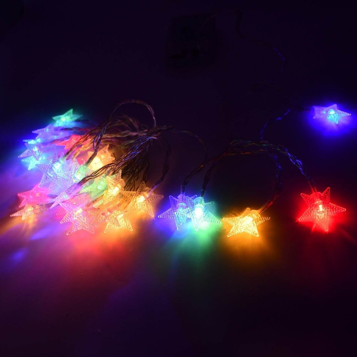 28 LED / Star 3.9 Meter Star Shape Led Light Battery Operated with Flashing Modes for Home Decoration, Kids Room, Waterproof Diwali & Wedding LED Christmas Light Indoor and Outdoor Light ,Festival Decoration (Multicolor Battery Not Included 3.9Mtr) - infinityexculsivestore.com