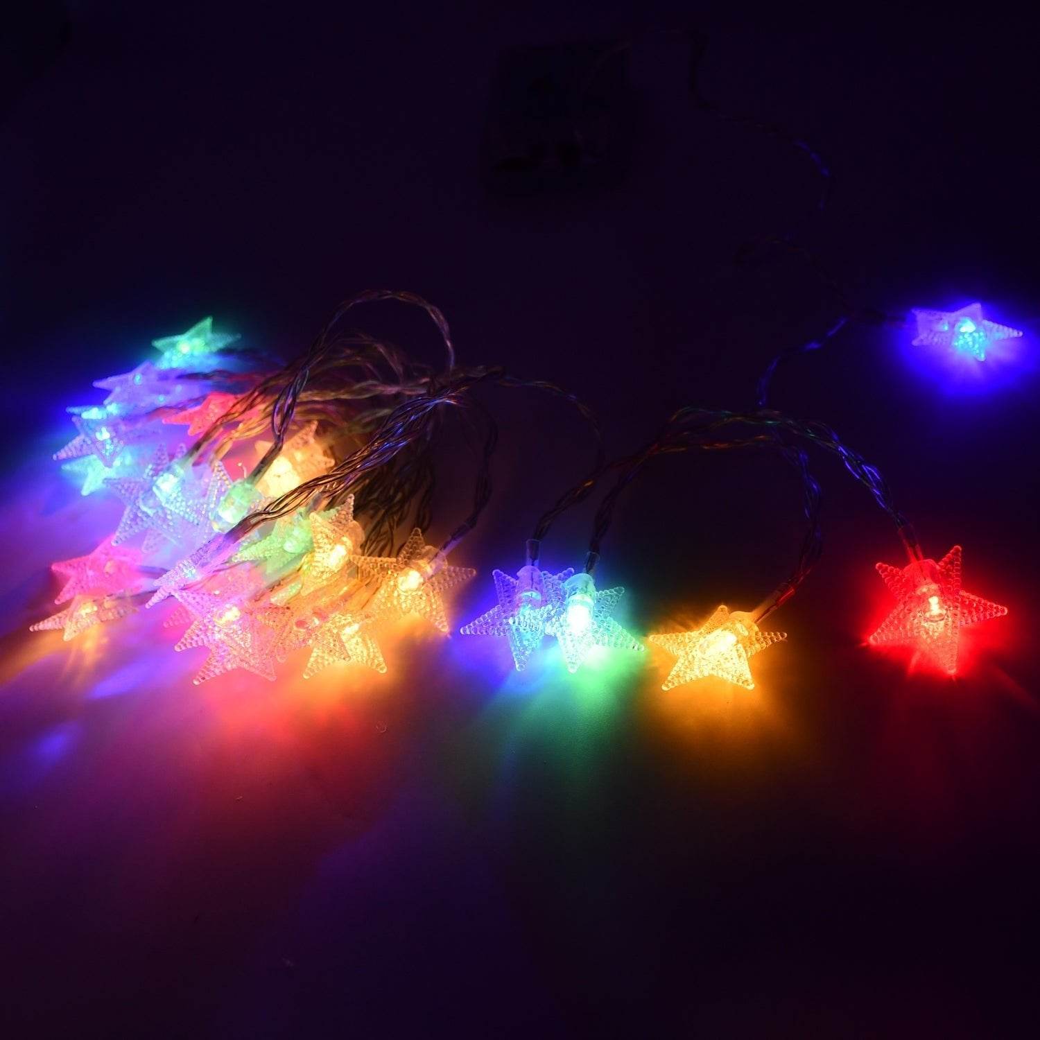 28 LED / Star 3.9 Meter Star Shape Led Light Battery Operated with Flashing Modes for Home Decoration, Kids Room, Waterproof Diwali & Wedding LED Christmas Light Indoor and Outdoor Light ,Festival Decoration (Multicolor Battery Not Included 3.9Mtr) - infinityexculsivestore.com
