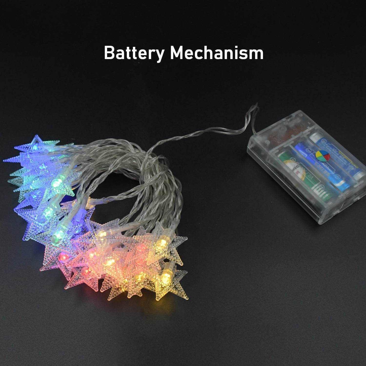 28 LED / Star 3.9 Meter Star Shape Led Light Battery Operated with Flashing Modes for Home Decoration, Kids Room, Waterproof Diwali & Wedding LED Christmas Light Indoor and Outdoor Light ,Festival Decoration (Multicolor Battery Not Included 3.9Mtr) - infinityexculsivestore.com