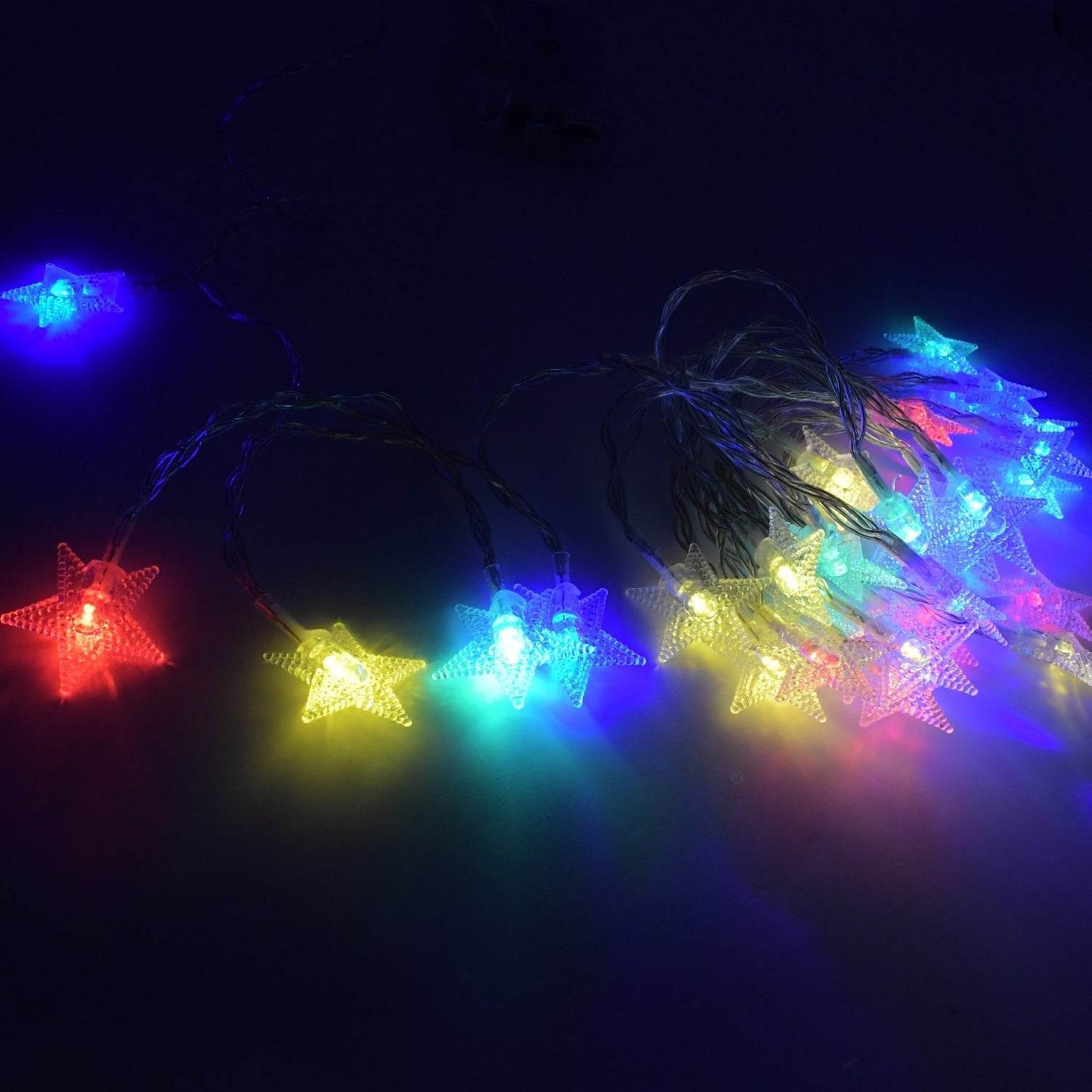 28 LED / Star 3.9 Meter Star Shape Led Light Battery Operated with Flashing Modes for Home Decoration, Kids Room, Waterproof Diwali & Wedding LED Christmas Light Indoor and Outdoor Light ,Festival Decoration (Multicolor Battery Not Included 3.9Mtr) - infinityexculsivestore.com