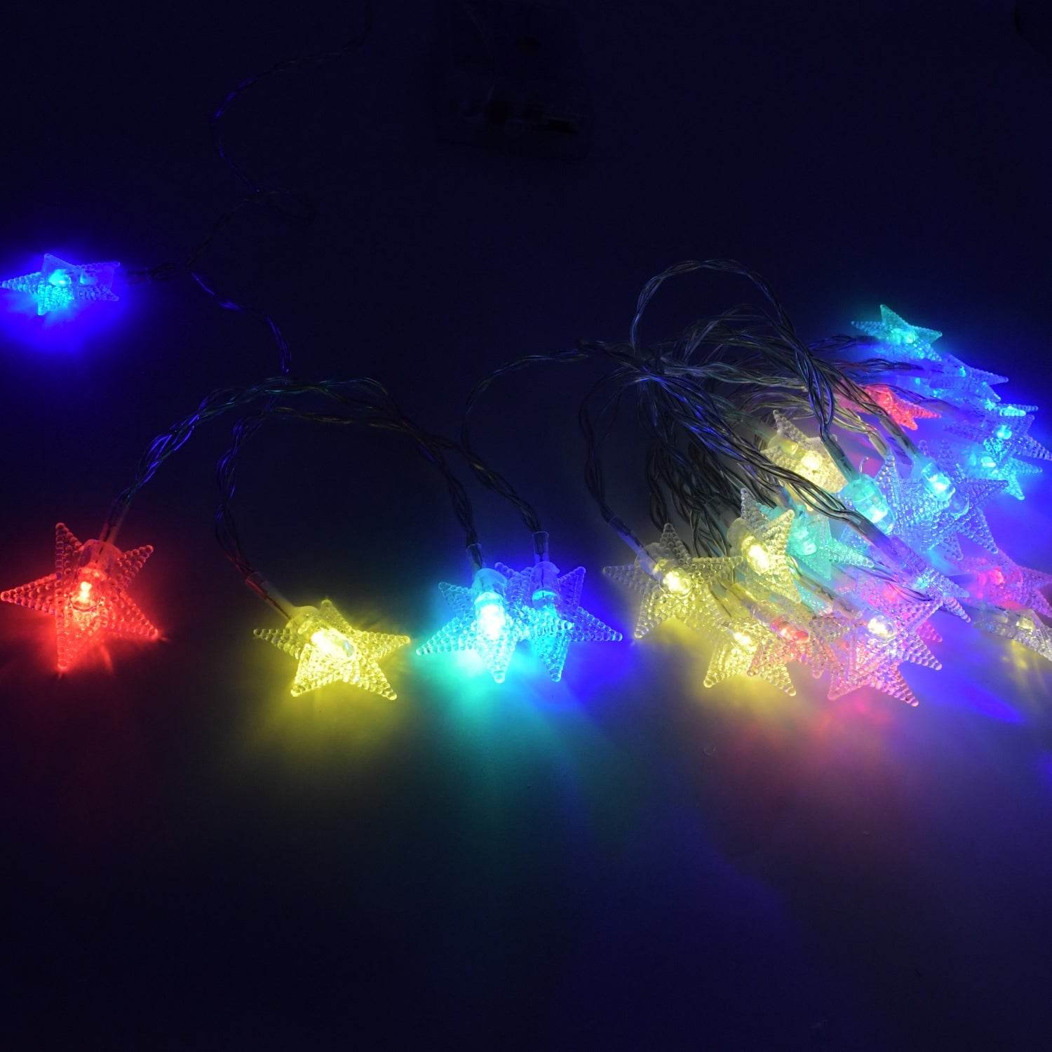 28 LED / Star 3.9 Meter Star Shape Led Light Battery Operated with Flashing Modes for Home Decoration, Kids Room, Waterproof Diwali & Wedding LED Christmas Light Indoor and Outdoor Light ,Festival Decoration (Multicolor Battery Not Included 3.9Mtr) - infinityexculsivestore.com