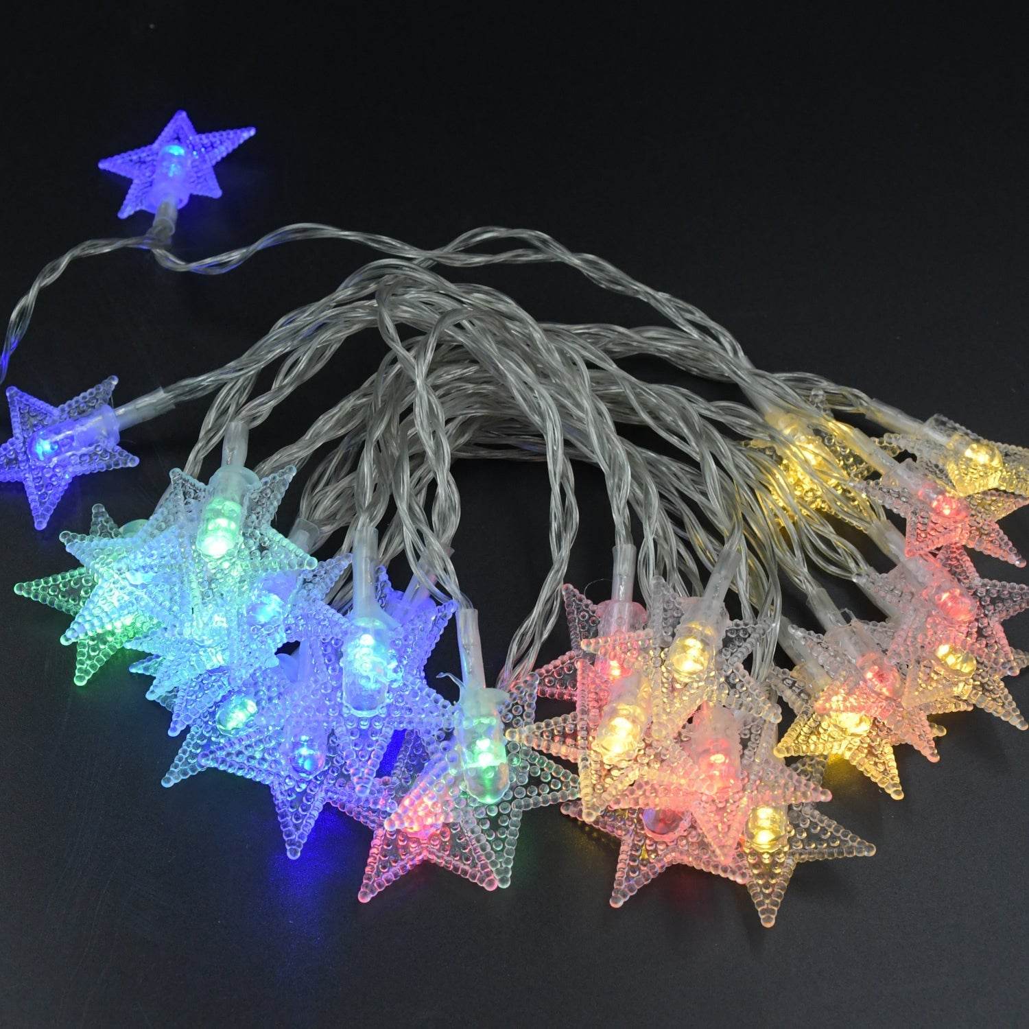 28 LED / Star 3.9 Meter Star Shape Led Light Battery Operated with Flashing Modes for Home Decoration, Kids Room, Waterproof Diwali & Wedding LED Christmas Light Indoor and Outdoor Light ,Festival Decoration (Multicolor Battery Not Included 3.9Mtr) - infinityexculsivestore.com
