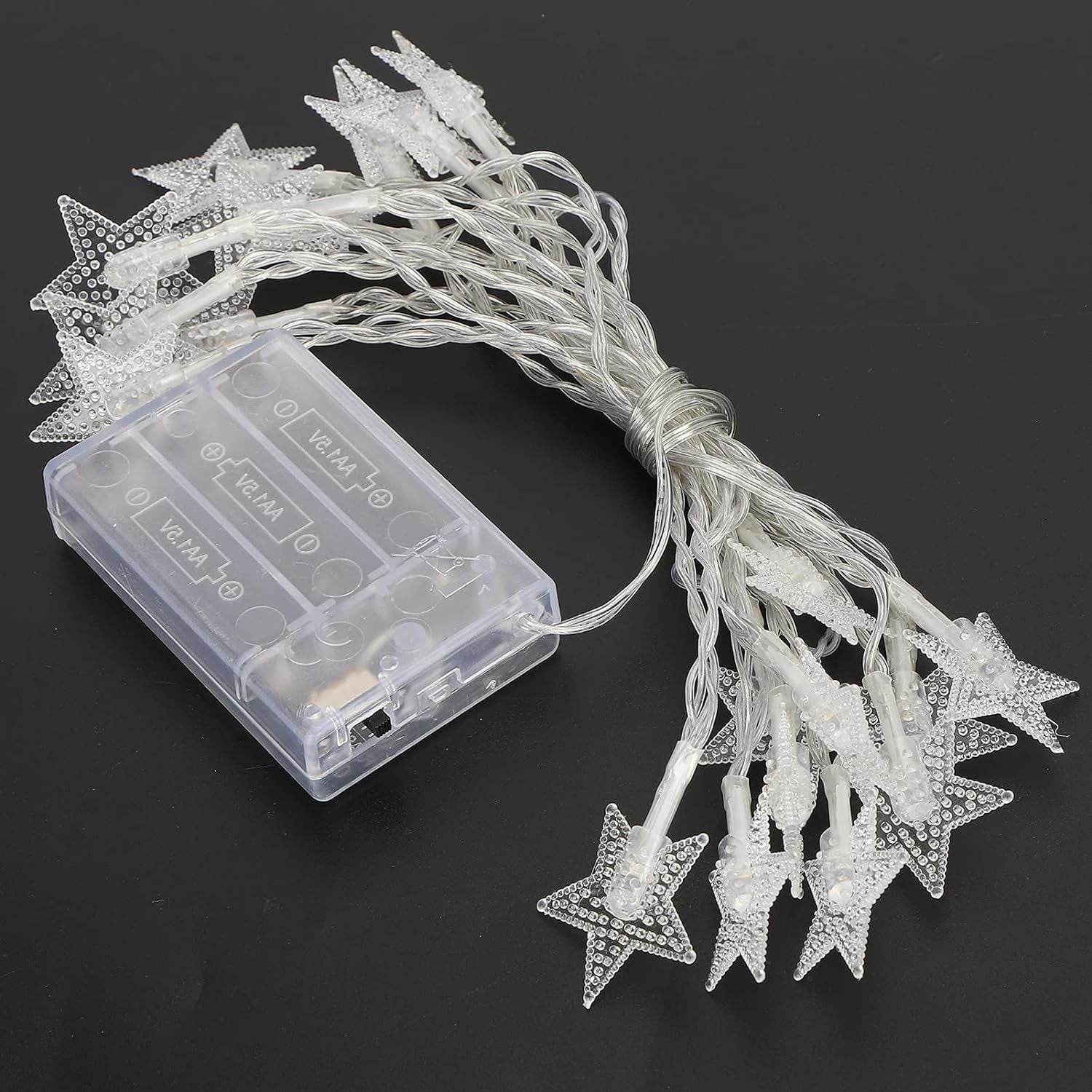 28 LED / Star 3.9 Meter Star Shape Led Light Battery Operated with Flashing Modes for Home Decoration, Kids Room, Waterproof Diwali & Wedding LED Christmas Light Indoor and Outdoor Light ,Festival Decoration (Multicolor Battery Not Included 3.9Mtr) - infinityexculsivestore.com