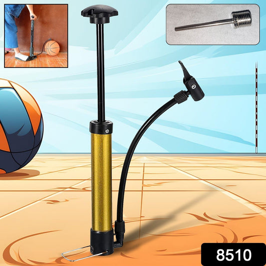 Mini Hand Air Ball Pump With 1 Pin, Metal Portable High Pressure Air Pump Mini Basketball Inflator for Balls, Basketball, Soccer, Volleyball, Football, Inflatable, and More (1 Pc) - infinityexculsivestore.com