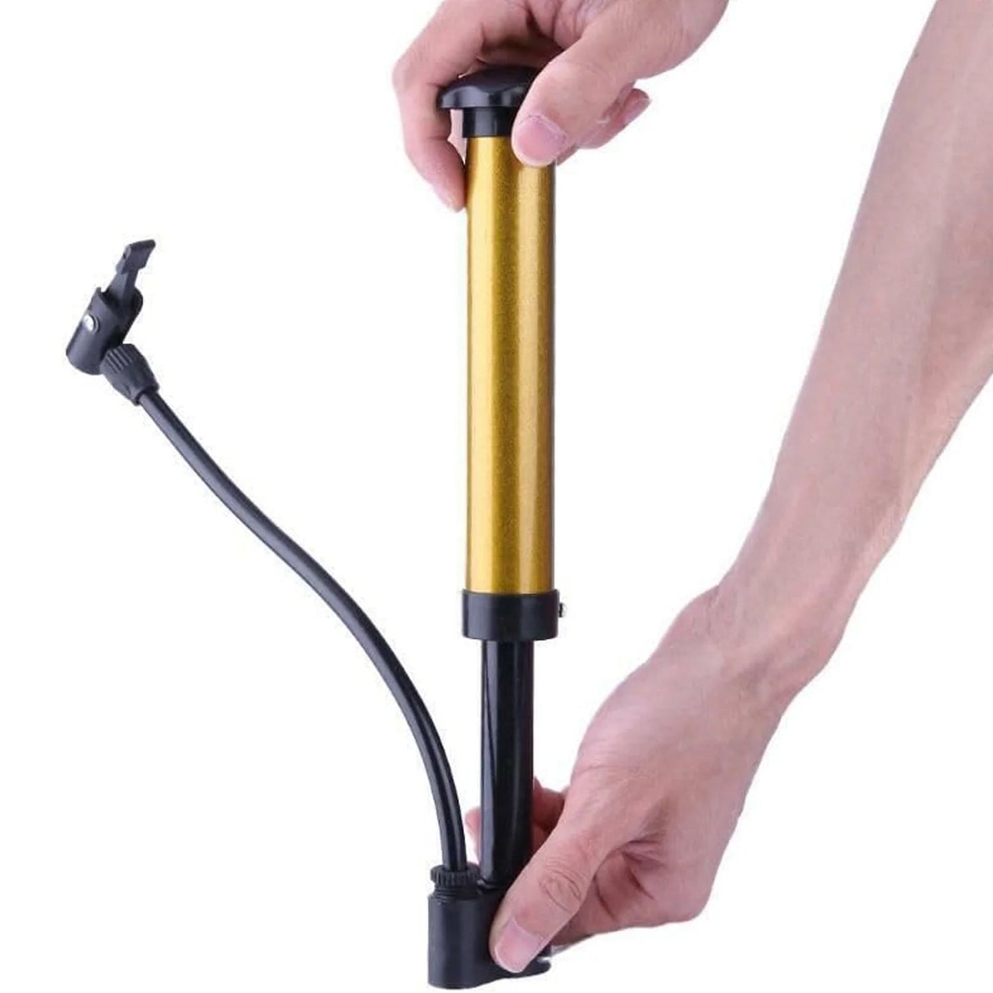 Mini Hand Air Ball Pump With 1 Pin, Metal Portable High Pressure Air Pump Mini Basketball Inflator for Balls, Basketball, Soccer, Volleyball, Football, Inflatable, and More (1 Pc) - infinityexculsivestore.com