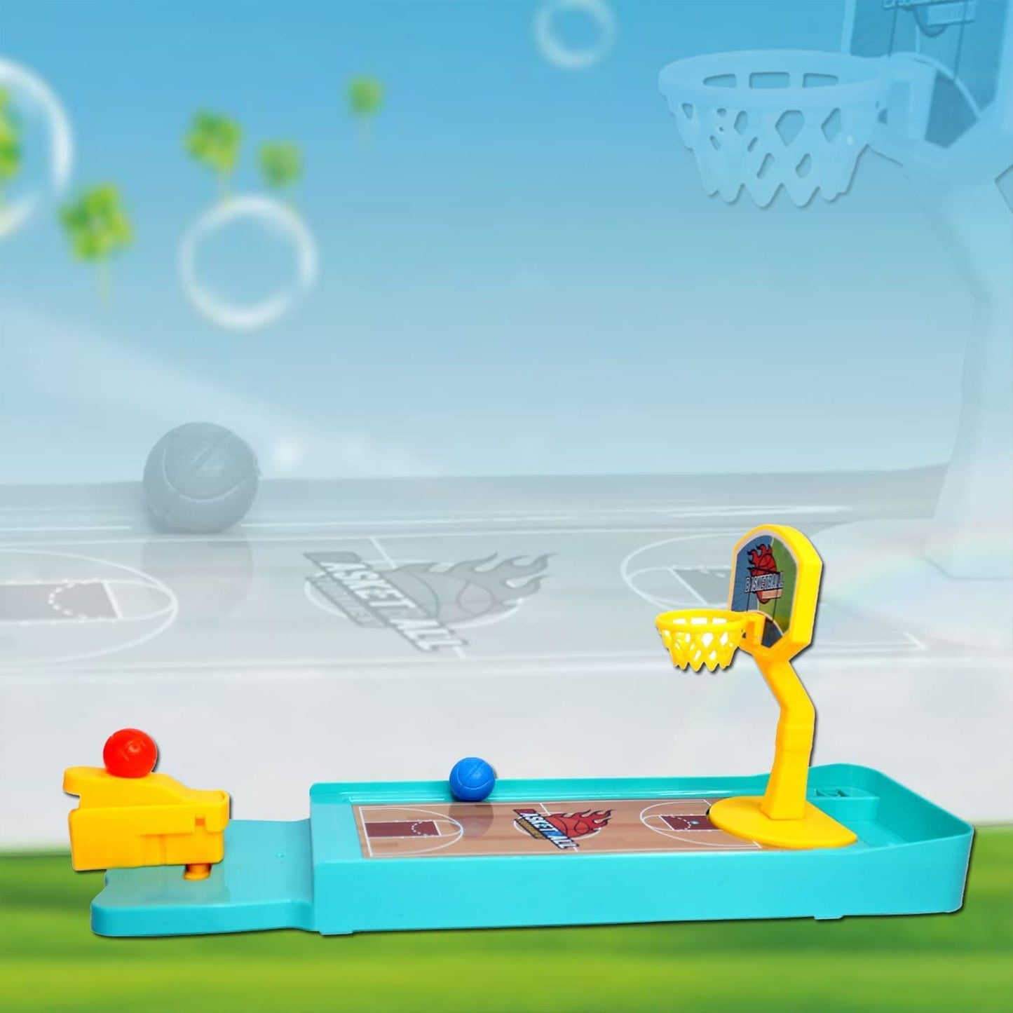 Mini Table Top Finger Basketball Game for Kids - Desktop Game for Kids & Adults, Basketball Finger Bowling Game, Fun Indoor Finger Bowling Game for Boys & Girls, Family Board Game - infinityexculsivestore.com